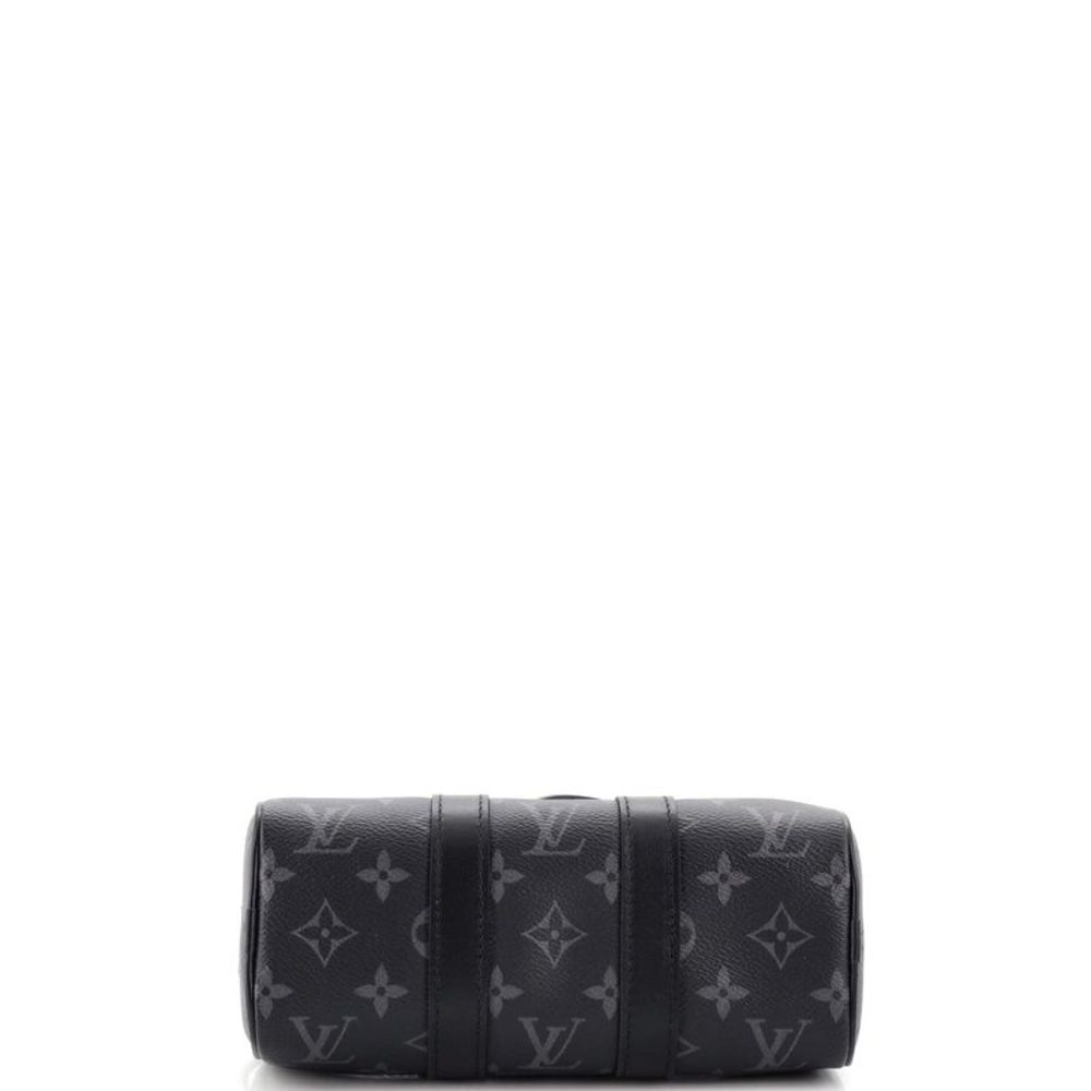 Louis Vuitton Keepall Bandouliere Bag Reverse Monogram Eclipse Canvas XS Black - Picture 4 of 7